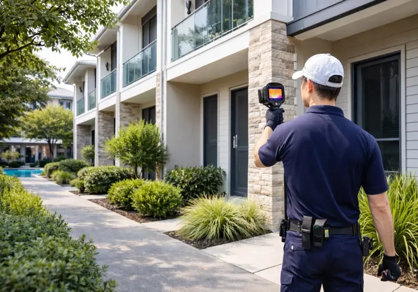 Termite inspection of external wall and weep holes